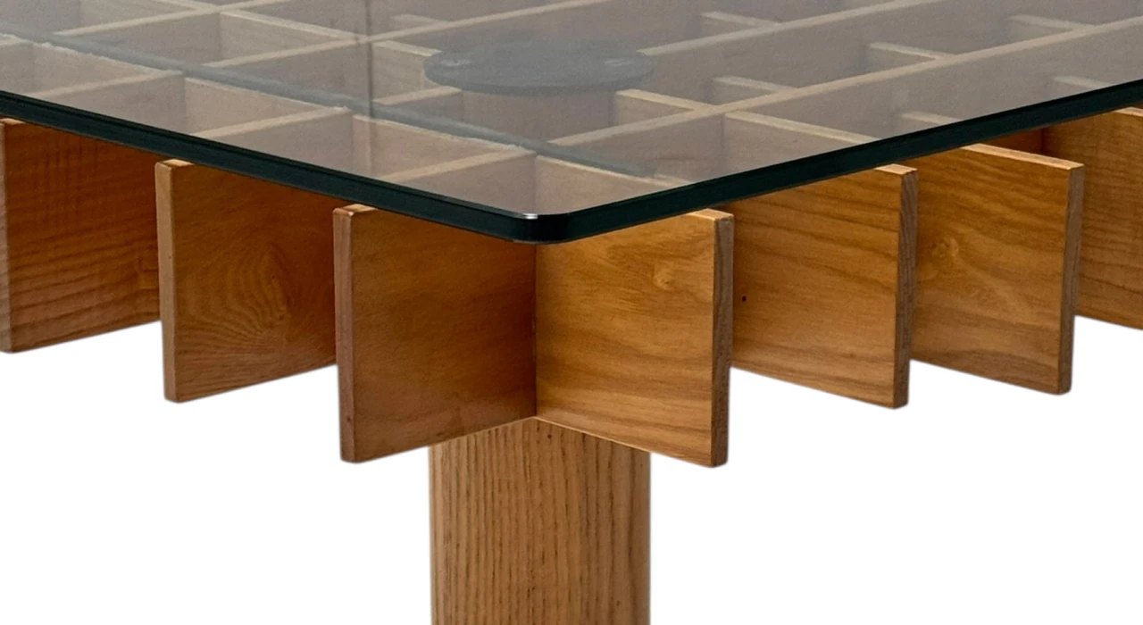 XL Kyoto Graphic Coffee Table by Gianfranco Frattini for Ghianda / Knoll, 1974